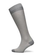 Helle Knee Socks Lingerie Socks Knee High Socks Grey Mp Denmark