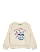 Sweater L/S Tops Sweatshirts & Hoodies Sweatshirts Cream United Colors...