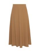 Mschcidra Hw Skirt Skirts Knee-length & Midi Skirts Beige MSCH Copenha...