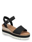 Diana Espadrillos Med Hæl Sandal Black TOMS