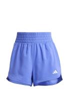 Pacer Wvn High Sport Shorts Sport Shorts Blue Adidas Performance