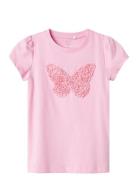 Nmfdetsi Ss Tunic Box Tops T-Kortærmet Skjorte Pink Name It