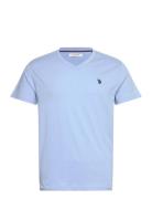 Uspa T-Shirt V-Neck Cem Men Tops T-Kortærmet Skjorte Blue U.S. Polo As...