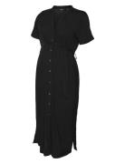 Vmmvica S/S Shirt Dress Ga Noos Dresses Shirt Dresses Black Mamaliciou...