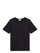 Nataliasy Rib T-Shirt Tops T-Kortærmet Skjorte Black Sofie Schnoor You...