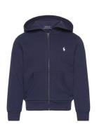 French Terry Full-Zip Hoodie Tops Sweatshirts & Hoodies Hoodies Navy R...