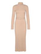 Vinette Dresses Knitted Dresses Beige Reiss