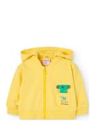 Fleece Jacket Tops Sweatshirts & Hoodies Hoodies Yellow Boboli