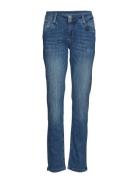 Regitze Curved Bottoms Jeans Straight-regular Blue Denim Hunter