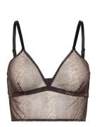 Melina Bralette Lingerie Bras & Tops Soft Bras Bralette Grey Underprot...