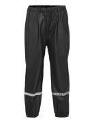 Pu Rain Pants / Susp 104 Outerwear Rainwear Bottoms Black Mikk-line