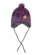 Beanie, Ylläs Deep Violet,52 Cm Accessories Headwear Hats Winter Hats ...