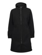 Coat Ls Quiltet Jakke Black Rosemunde