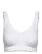 Bustier Lingerie Bras & Tops Soft Bras Tank Top Bras White Schiesser