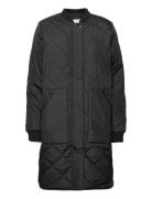 Slfnatalia Quilted Coatoozt Quiltet Jakke Black Selected Femme