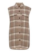 Jayden Shirt Vest Tops Overshirts Beige DESIGNERS, REMIX