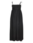 Eve Maxi Dress Knælang Kjole Black Notes Du Nord