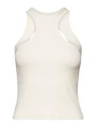 Gabara Hole Rib Top Tops T-shirts & Tops Sleeveless White Hosbjerg