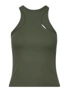 Gabara Hole Rib Top Tops T-shirts & Tops Sleeveless Khaki Green Hosbje...