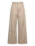 Vidda Trousers Bottoms Trousers Wide Leg Beige HOLZWEILER