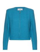 Rebagz Jacket Blazers Cropped Blazers Blue Gestuz