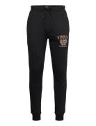 Krew Gold Emb Reg Vin M Sp Bottoms Sweatpants Black VINSON