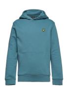 Pullover Hoodie Tops Sweatshirts & Hoodies Hoodies Blue Lyle & Scott