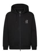 Sweatshirt Tops Sweatshirts & Hoodies Hoodies Black Armani Exchange