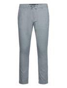 Indanio Bottoms Trousers Linen Trousers Blue INDICODE