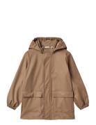 Rainwear Ollo Jacket Outerwear Rainwear Jackets Brown Wheat