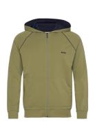 Mix&Match Jacket H Tops Sweatshirts & Hoodies Hoodies Khaki Green BOSS