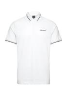 Hs Tipped Polo Designers Polos Short-sleeved White Hackett London