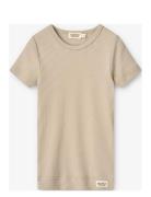 Plain Tee Ss Tops T-Kortærmet Skjorte Beige MarMar Copenhagen
