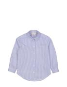 Tommy Tops Shirts Long-sleeved Shirts Blue MarMar Copenhagen