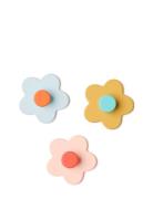 Hook Flower Mix 3 Pcs Home Kids Decor Storage Hooks & Hangers Multi/pa...