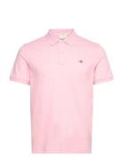 Slim Shield Ss Pique Polo Tops Polos Short-sleeved Pink GANT