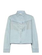 Krislynn Shirt Tops Shirts Denim Shirts Blue Noella