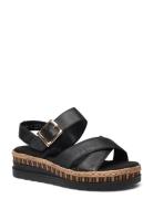 V7951-24 Shoes Summer Shoes Platform Sandals Black Rieker