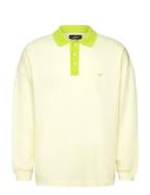 Light Terry Polo Sweat Tops Sweatshirts & Hoodies Sweatshirts Yellow M...