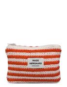 Milli Crochet Stripe Pouch Toilettaske Red Mads Nørgaard