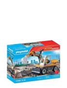 Large Excavator Toys Playmobil Toys Multi/patterned PLAYMOBIL