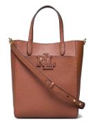 Pebbled Leather Small Cameryn Tote Bag Shopper Taske Brown Lauren Ralp...