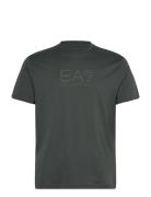 T-Shirt Tops T-Kortærmet Skjorte Khaki Green EA7