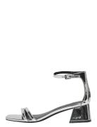 Onlaylin-5 Pu Strappy Heeled Sandal Sandal Med Hæl Silver ONLY