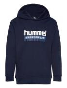 Hmltukas Hoodie Tops Sweatshirts & Hoodies Hoodies Navy Hummel