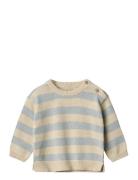 Knit Pullover Morgan Tops Knitwear Pullovers Beige Wheat