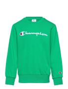 Crewneck Sweatshirt Tops Sweatshirts & Hoodies Sweatshirts Green Champ...