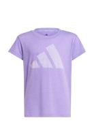 Jg Bl Win Tee Sport T-Kortærmet Skjorte Purple Adidas Sportswear