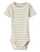 Nbnbani Ss Body Noos Bodies Short-sleeved Cream Name It