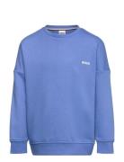 Sweatshirt Tops Sweatshirts & Hoodies Sweatshirts Blue BOSS
